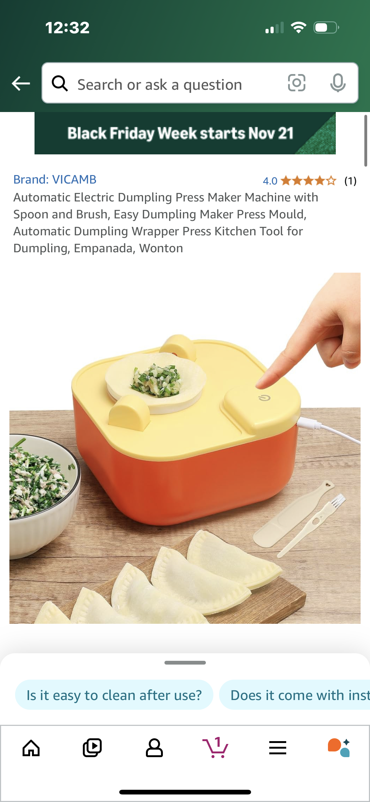 Automatic Electric Dumpling Press Maker Machine with Spoon and Brush, Easy Dumpling Maker Press Mould, Automatic Dumpling Wrapper Press Kitchen Tool for Dumpling, Empanada, Wonton