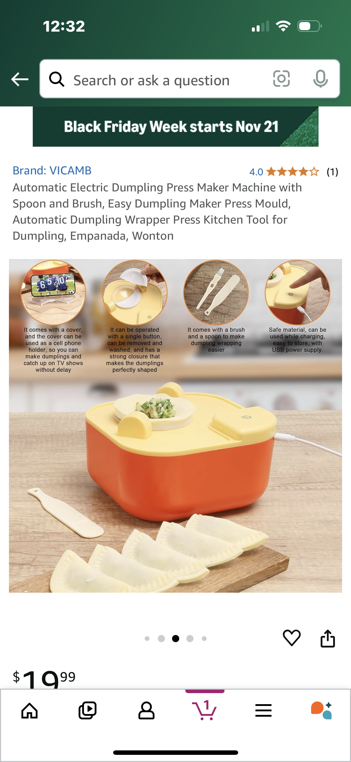 Automatic Electric Dumpling Press Maker Machine with Spoon and Brush, Easy Dumpling Maker Press Mould, Automatic Dumpling Wrapper Press Kitchen Tool for Dumpling, Empanada, Wonton