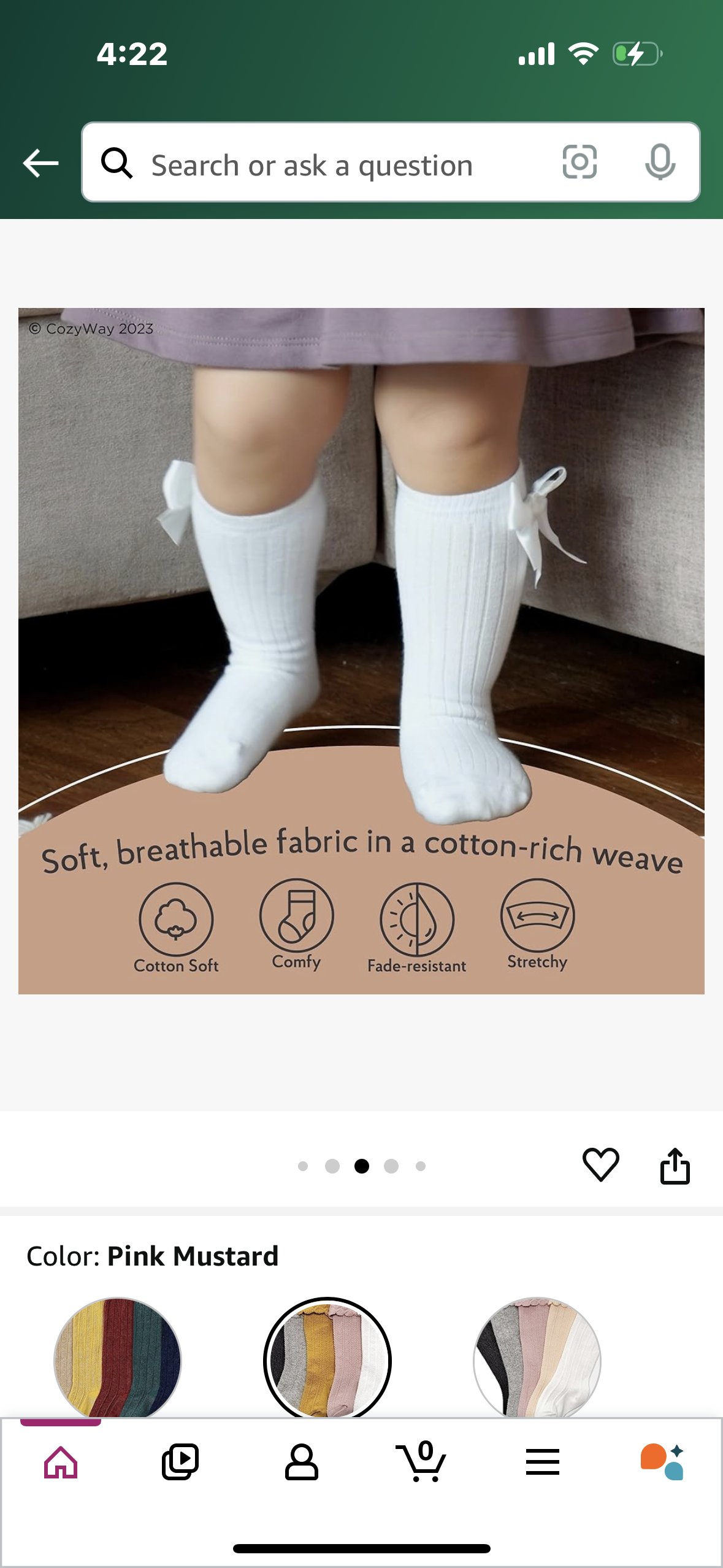 CozyWay Knee High Socks Newborn Infants Toddlers Girls Tube Ruffled Uniform Long Stockings