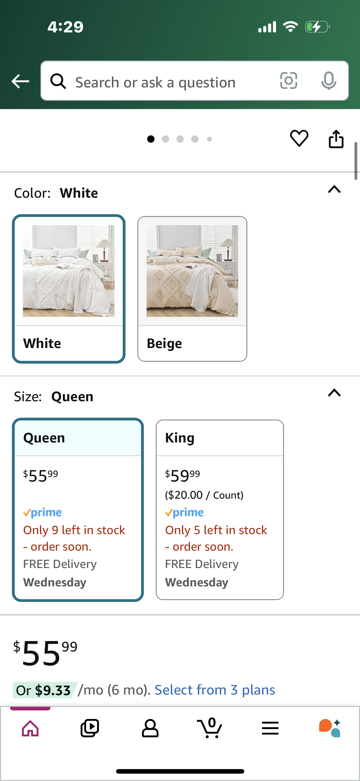 MEILA White Duvet Cover Queen Size, Soft and Lightweight Boho Duvet Covers Set Tufted for All Seasons, 3 Pieces Boho Embroidery Shabby Chic Bedding Set (White, Queen, 90’’ x 90’’)