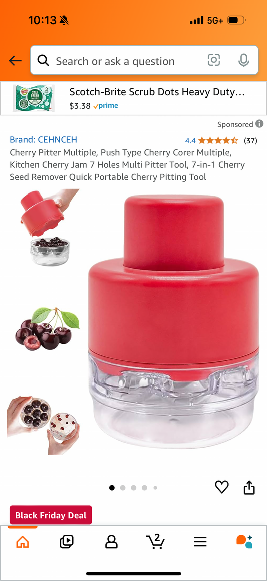 Cherry Pitter Multiple, 7-in-1 Cherry Seed Remover Quick Portable Cherry Pitting Tool