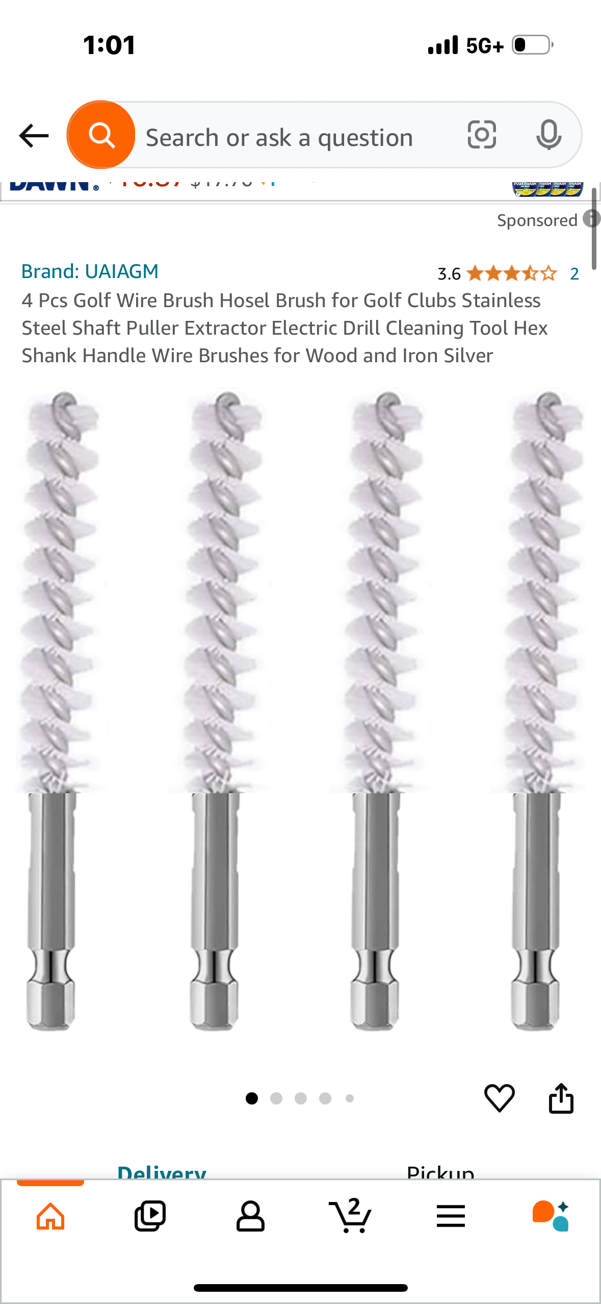 4 Pcs Golf Wire Brush Hosel Brush for Golf Clubs Stainless Steel Shaft Puller Extractor Electric Drill Cleaning Tool Hex Shank Handle Wire Brushes for Wood and Iron Silver