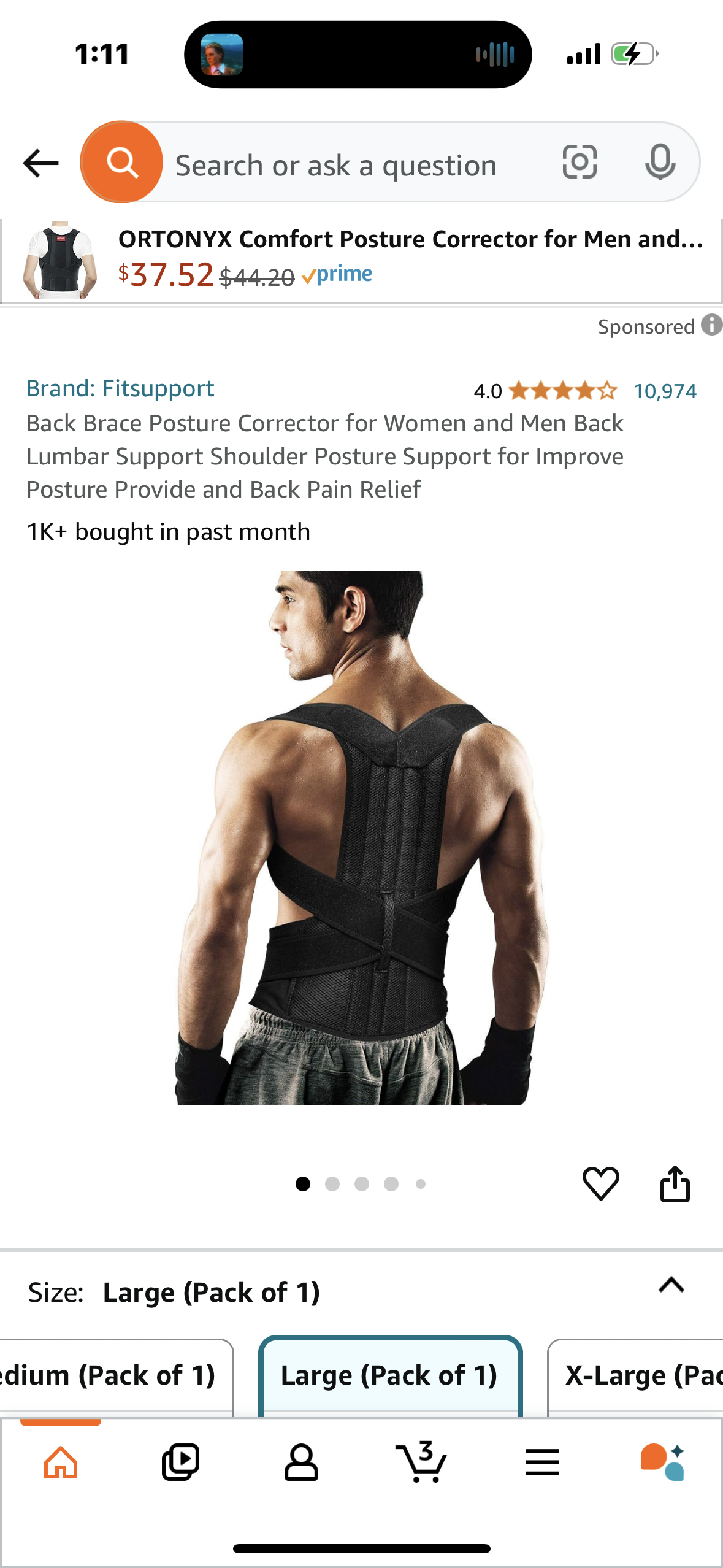 Back Brace Posture Corrector for Women and Men Back Lumbar Support Shoulder Posture Support for Improve Posture Provide and Back Pain Relief