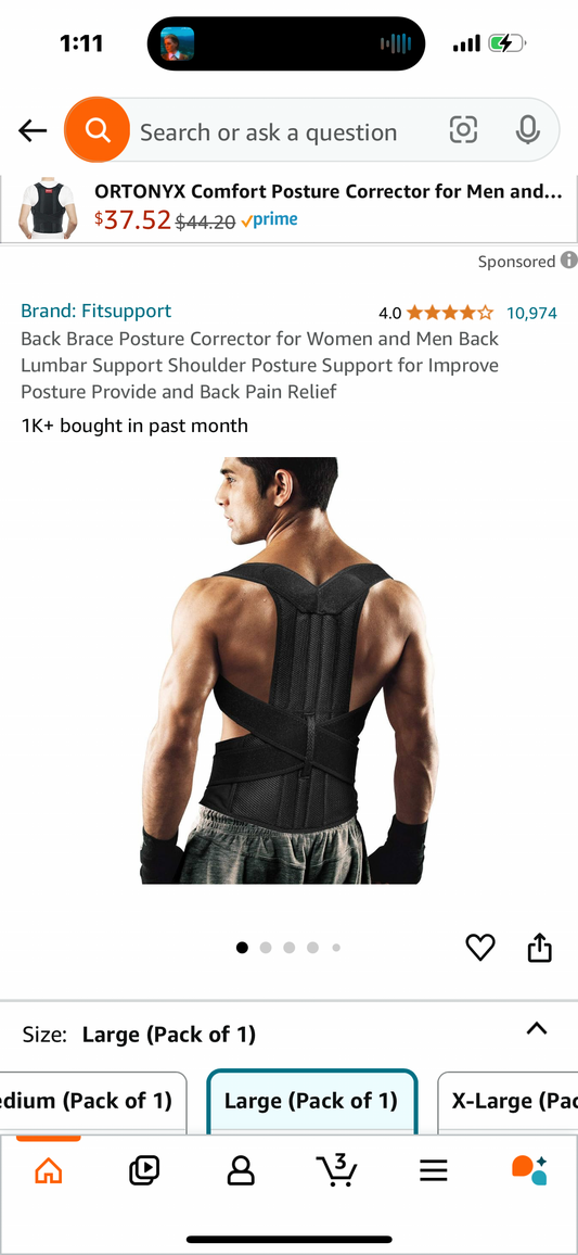 Back Brace Posture Corrector for Women and Men Back Lumbar Support Shoulder Posture Support for Improve Posture Provide and Back Pain Relief