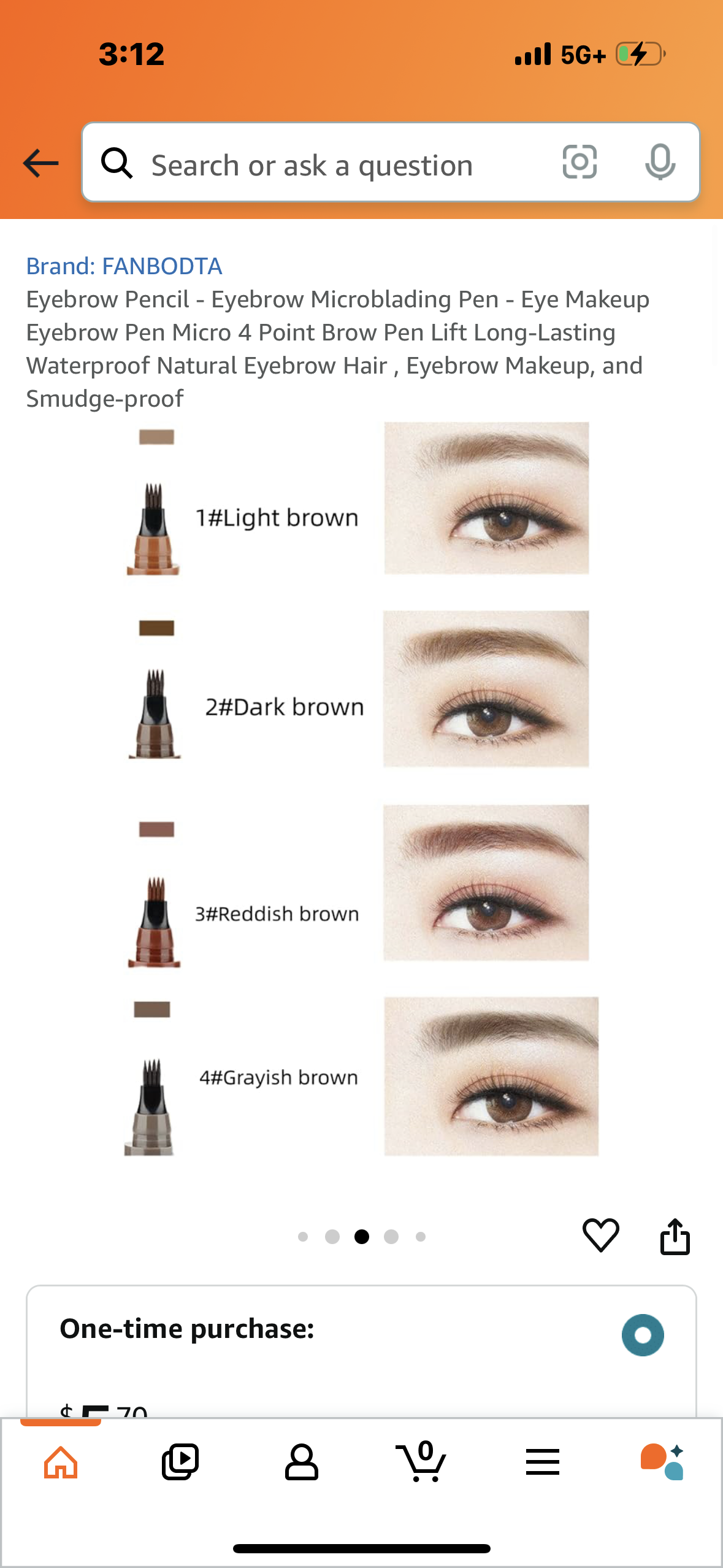 Eyebrow Pencil - Eyebrow Microblading Pen - Eye Makeup Eyebrow Pen Micro 4 Point Brow Pen Lift Long-Lasting Waterproof Natural Eyebrow Hair , Eyebrow Makeup, and Smudge-proof 1 light brown