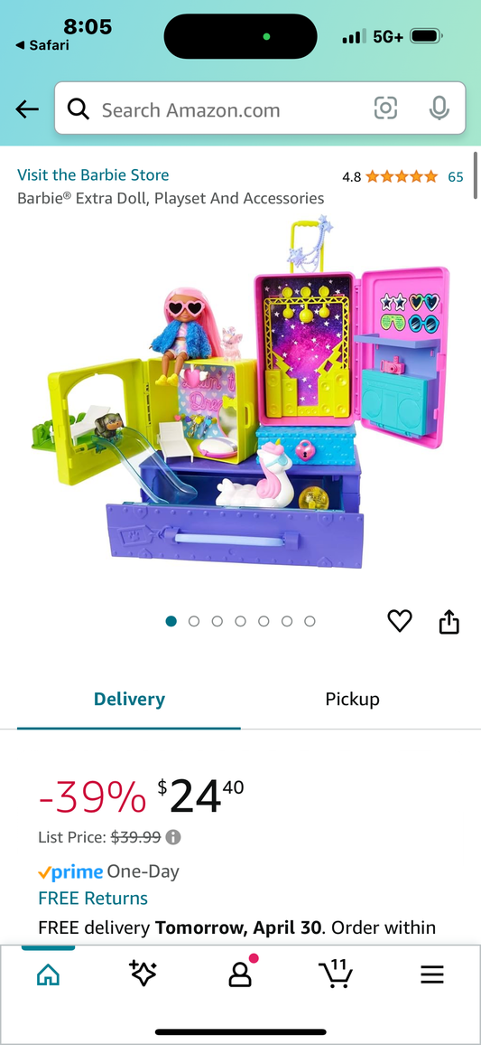 Barbie® Extra Doll, Playset And Accessories