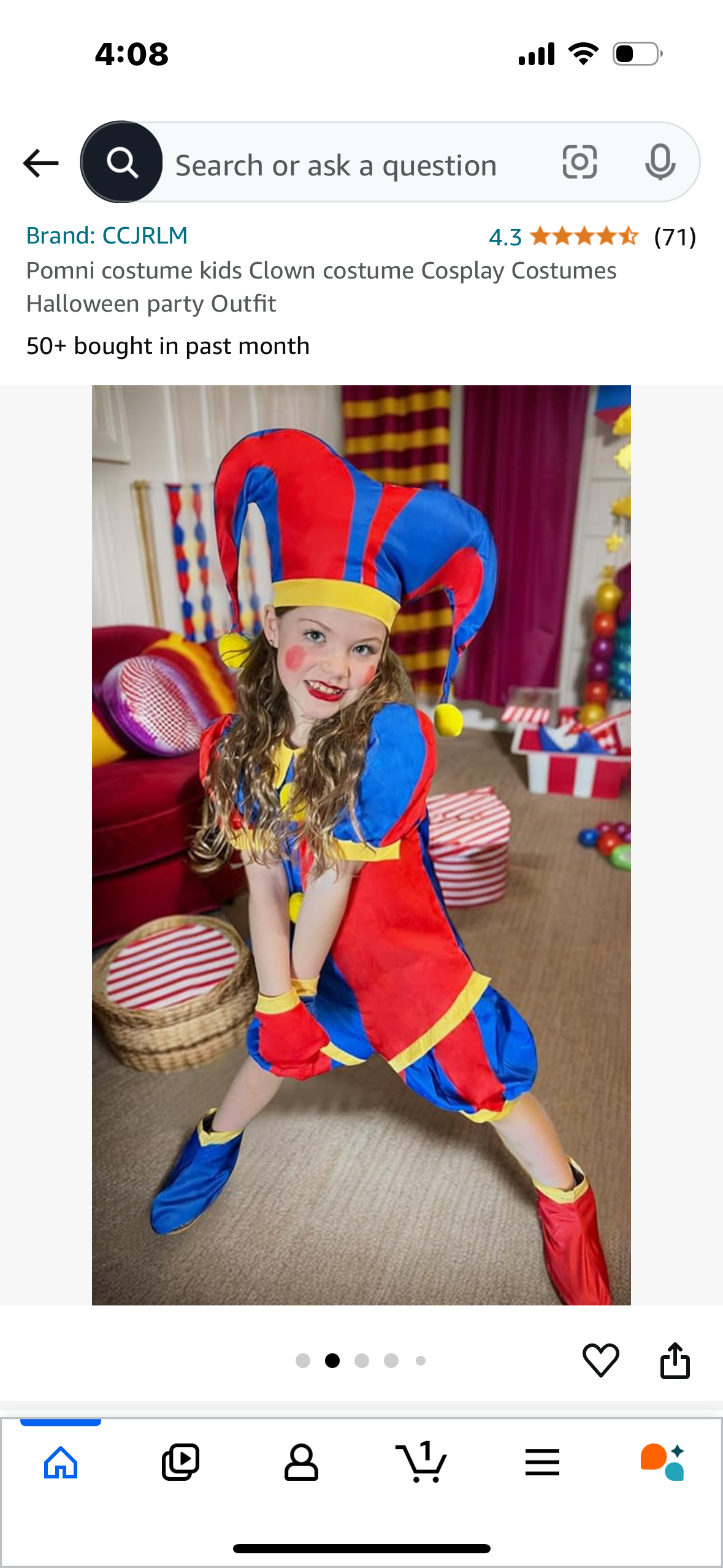 Pomni costume kids Clown costume Cosplay Costumes Halloween party Outfit