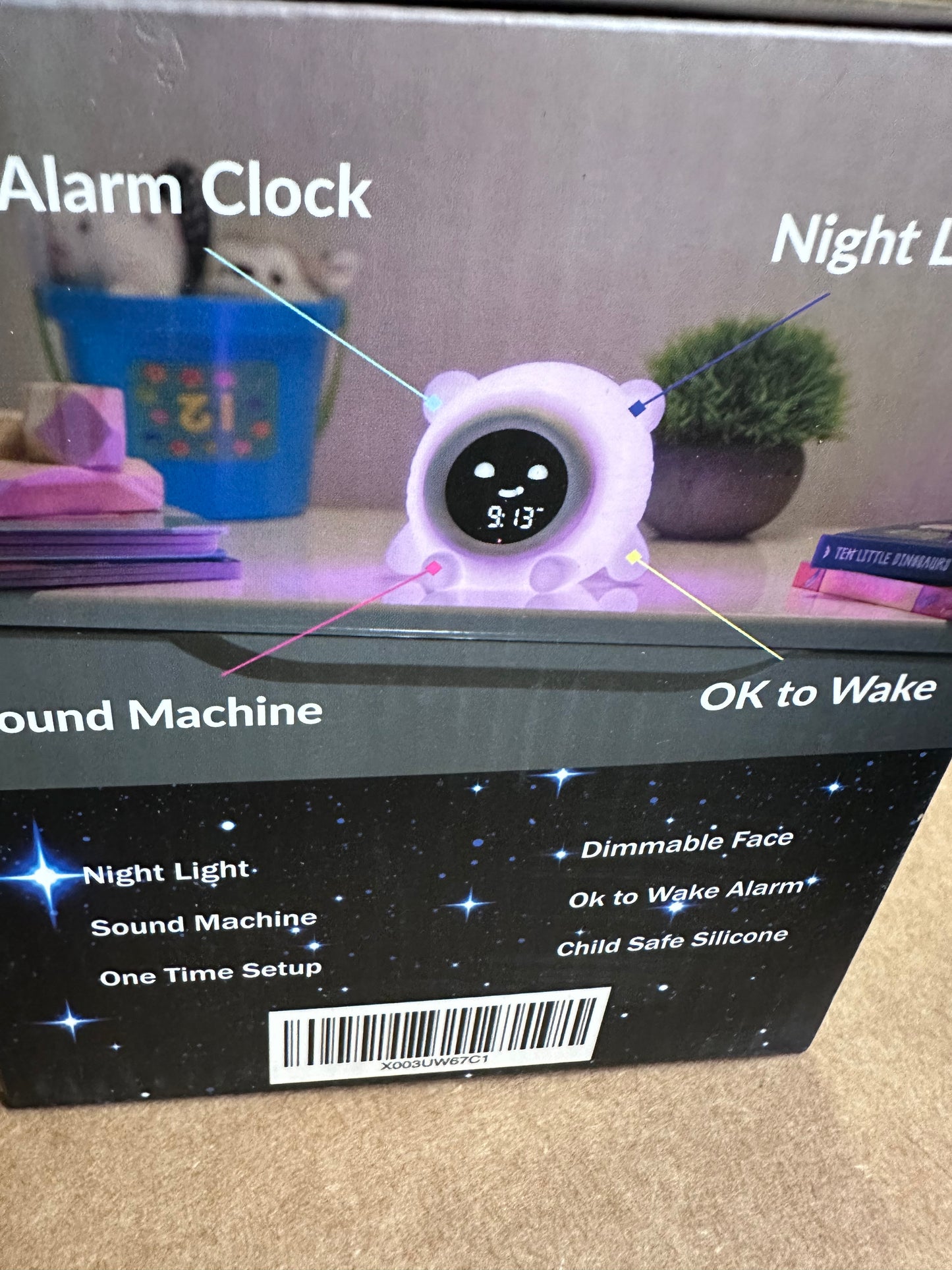 Luna Toddler and Kids Ok to Wake Sleep Trainer, Alarm Clock, Nap Timer, Adjustable Night Light & Sound Machine for Children, Set it & Forget it, for Kids Room or Baby Nursery