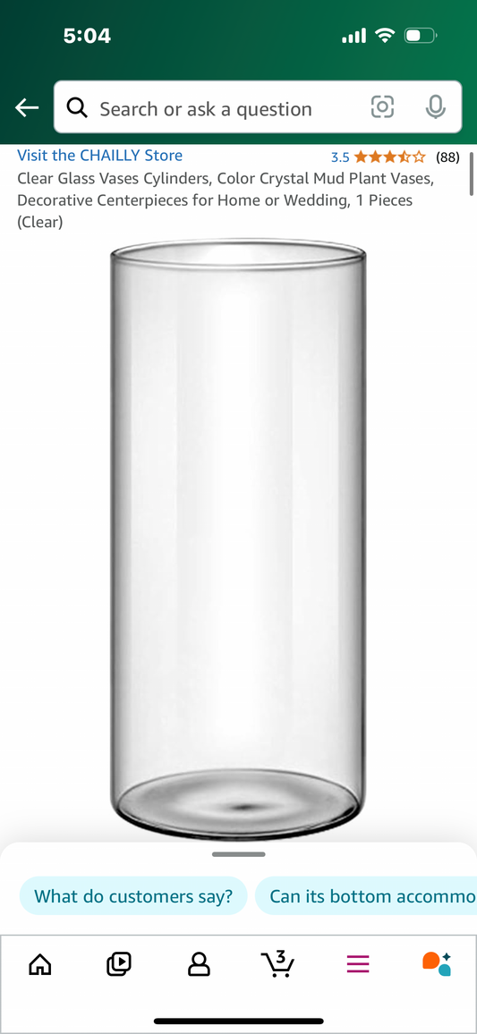 Clear Vase