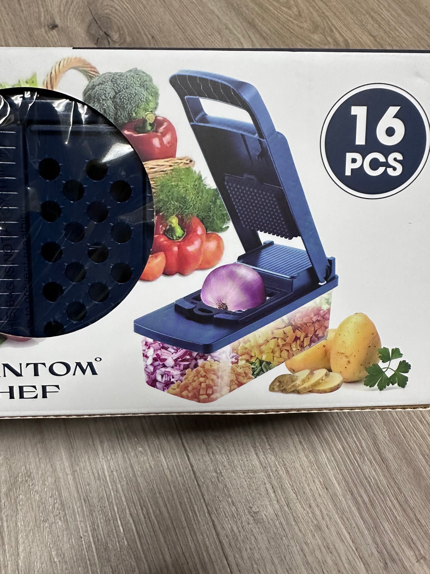 Phantom Chef - Chopper Set Multi-functional One-Piece Vegetable Cutter 16 pieces