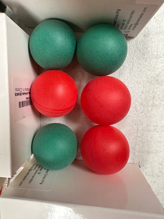 Xmas Ping Pong Balls 6 pack - cat toys, games