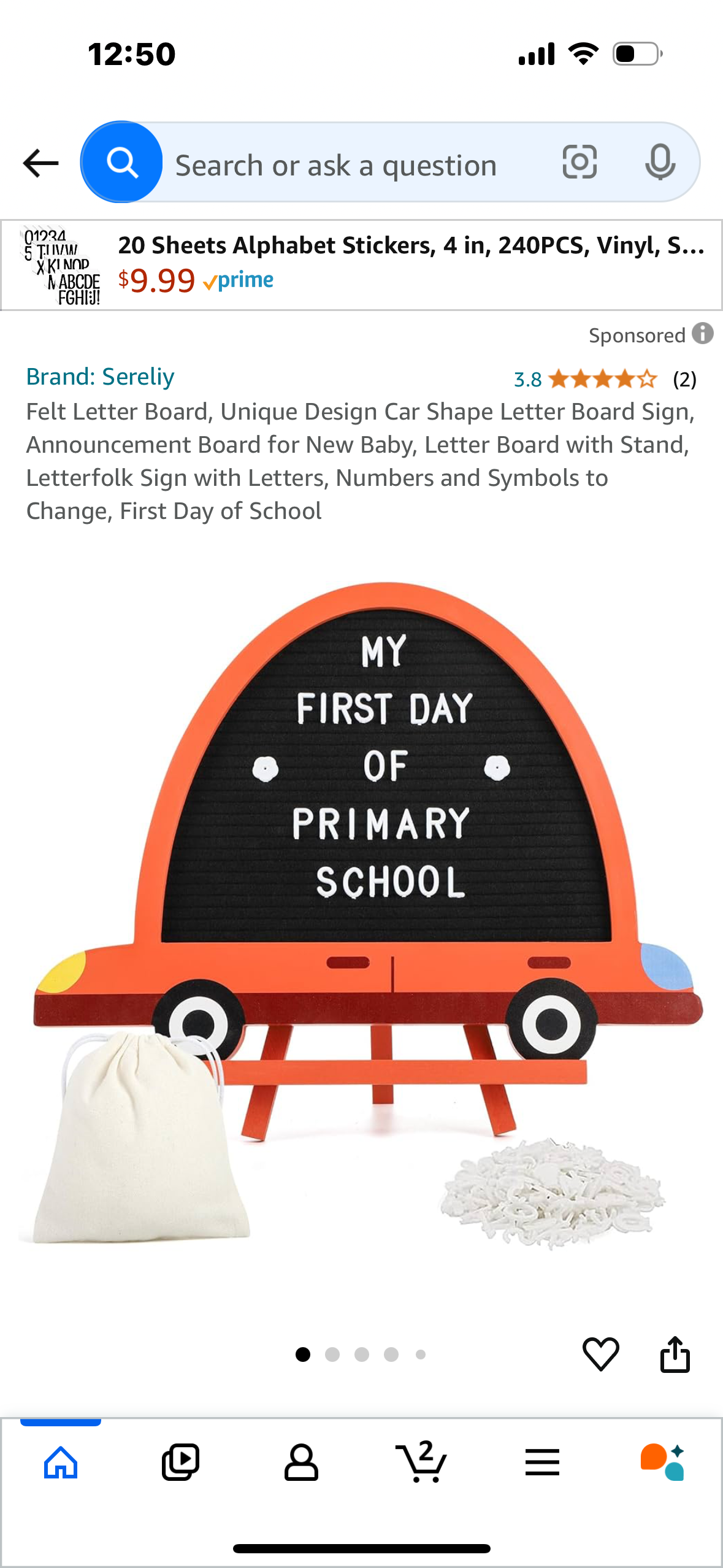 Felt Letter Board, Unique Design Car Shape Letter Board Sign, Announcement Board for New Baby, Letter Board with Stand, Letterfolk Sign with Letters, Numbers and Symbols to Change, First Day of School