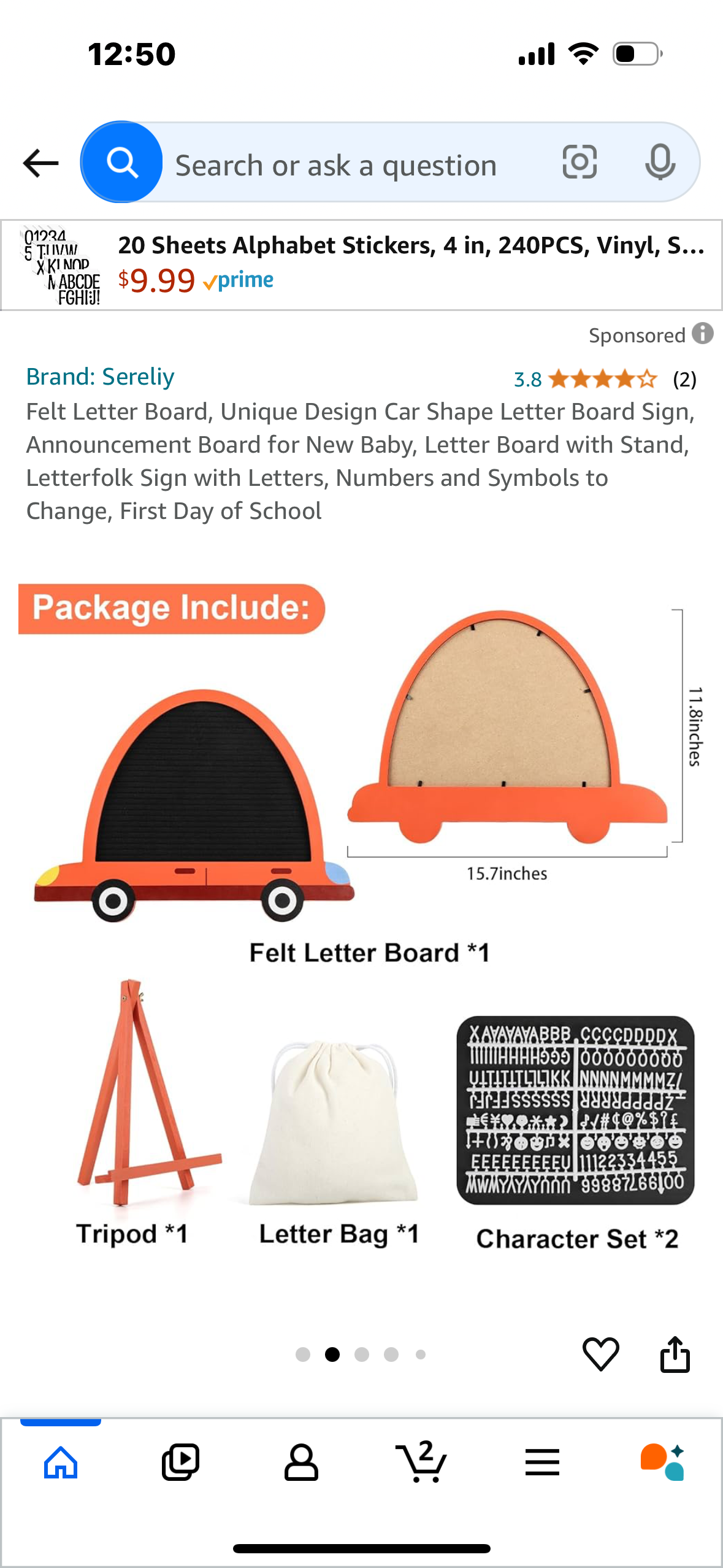 Felt Letter Board, Unique Design Car Shape Letter Board Sign, Announcement Board for New Baby, Letter Board with Stand, Letterfolk Sign with Letters, Numbers and Symbols to Change, First Day of School