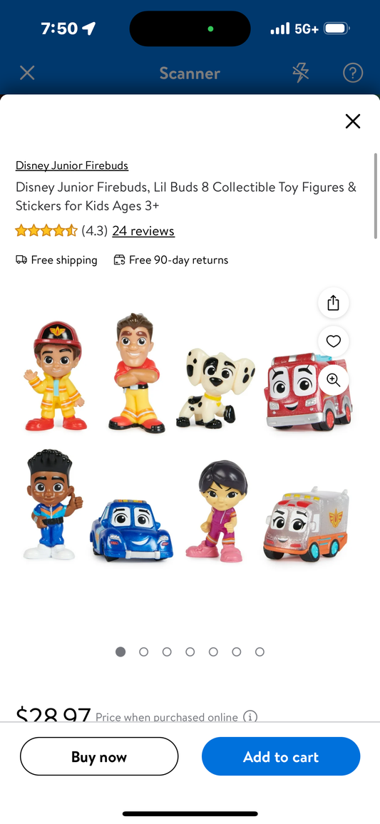 Disney Junior Firebuds, Lil Buds 8 Collectible Toy Figures & Stickers for Kids Ages 3+