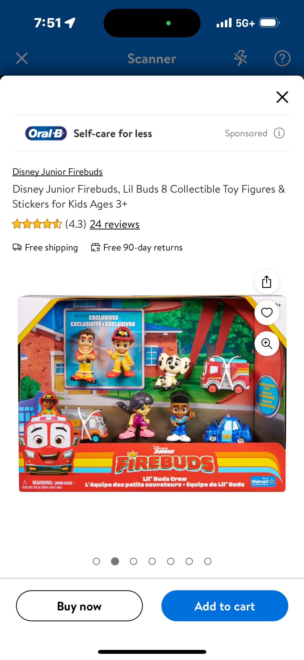 Disney Junior Firebuds, Lil Buds 8 Collectible Toy Figures & Stickers for Kids Ages 3+