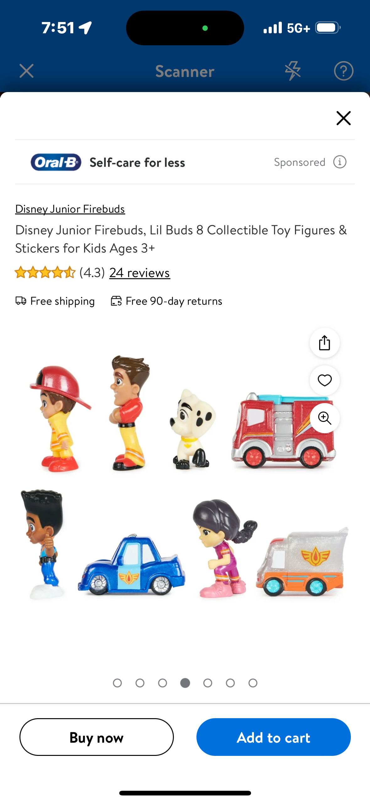 Disney Junior Firebuds, Lil Buds 8 Collectible Toy Figures & Stickers for Kids Ages 3+