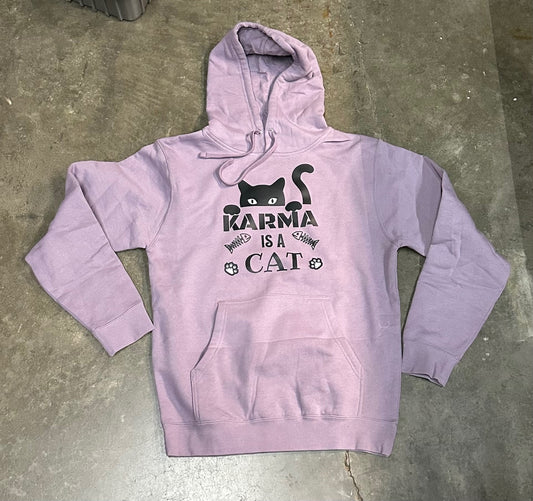 Karma Is A Cat - Taylor Swift Hooded Sweatshirt (Lavender)