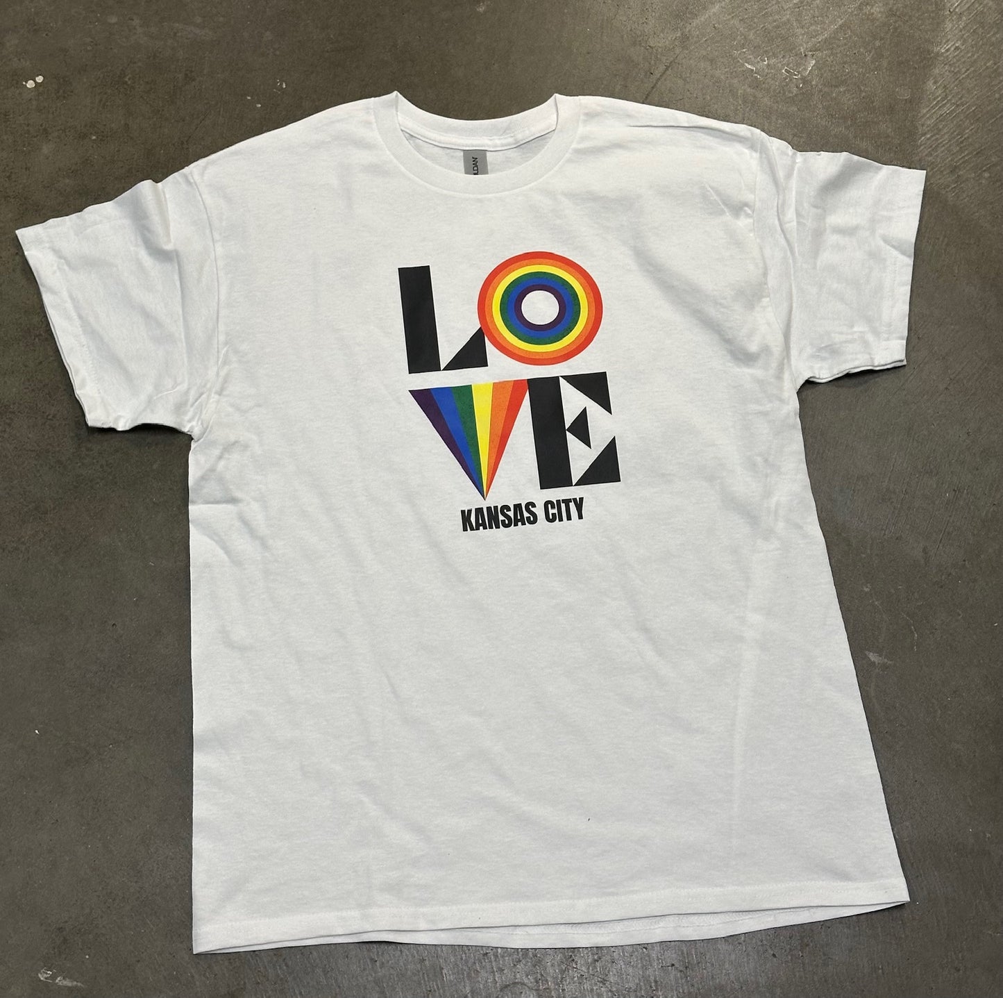 KC Pride Love - Kansas City Super Soft T-Shirt (White)