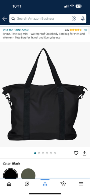 RAINS Tote Bag Waterproof