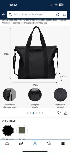 RAINS Tote Bag Waterproof