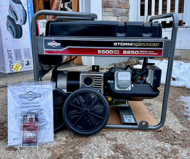 Briggs & Stratton 5500 Watt Gasoline Portable Generator With Cord Set