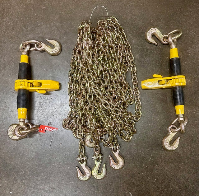 Ratchet Chain Binder With Chain Hauling 2 Pack