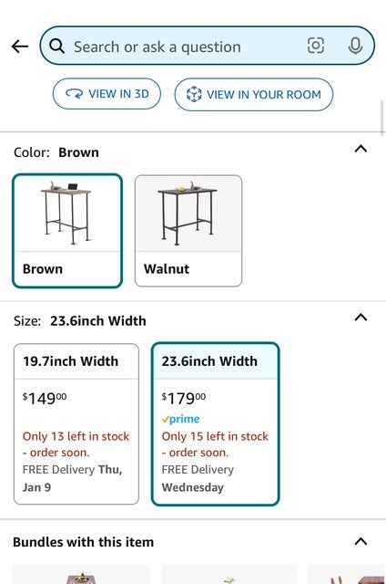 Bar Height Table